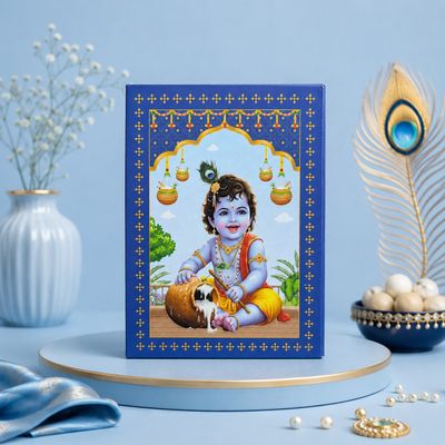 Ladoo Gopal   999 silver 1 gm coin Gifting hamper